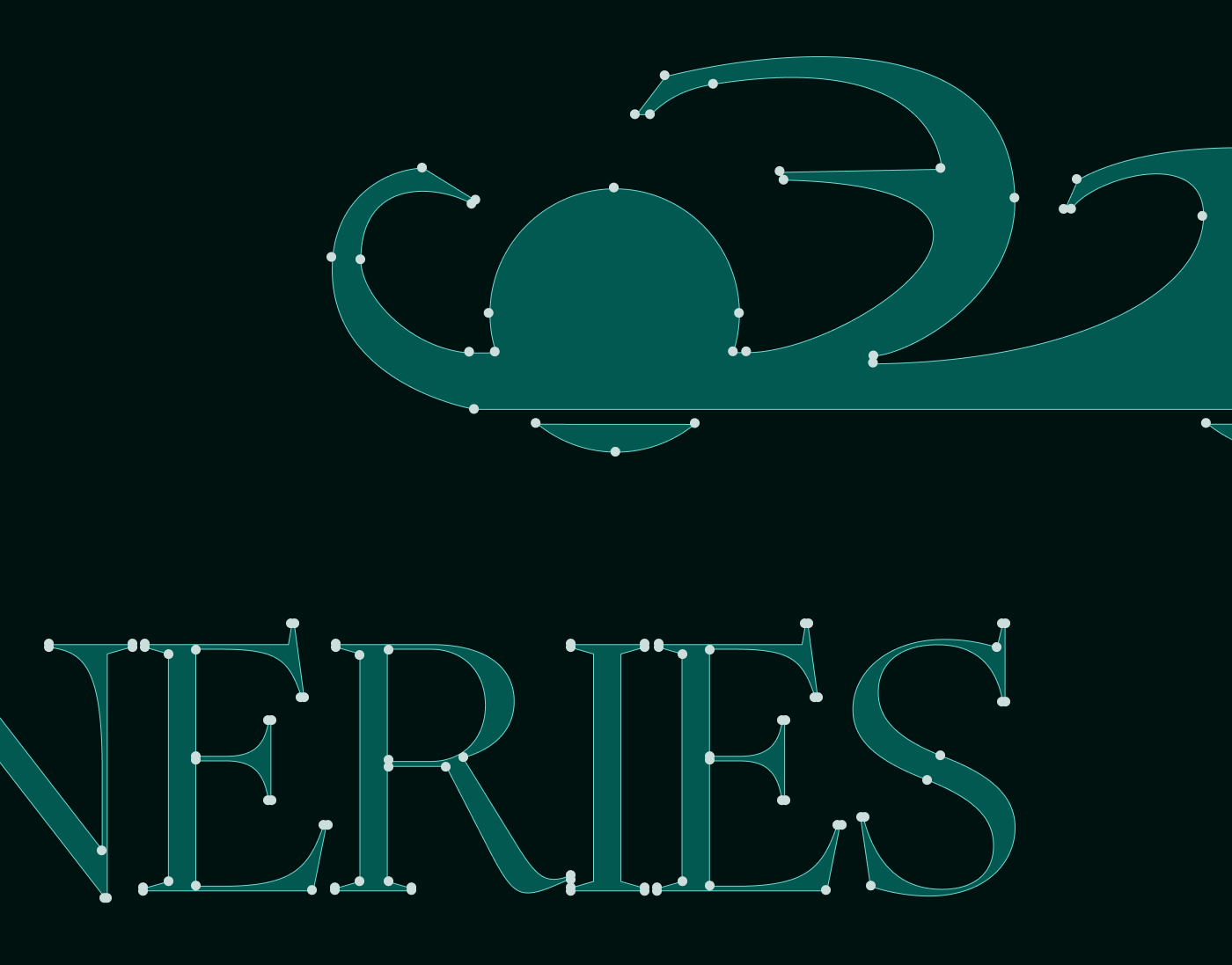 construction de la typographie et du logo